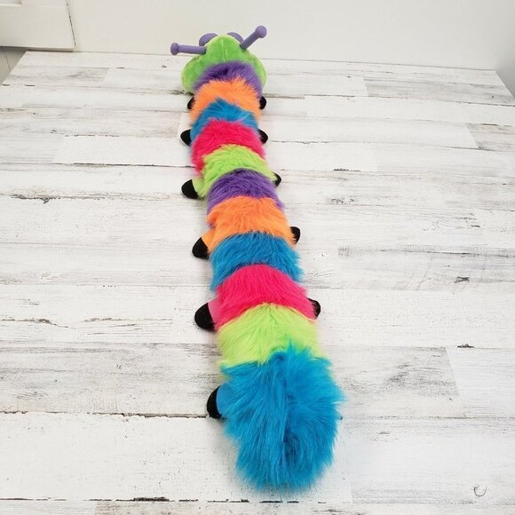 Carousel Toy 42" Colorful Caterpillar 1999 Vintage Large Plush - Picture 3 of 6